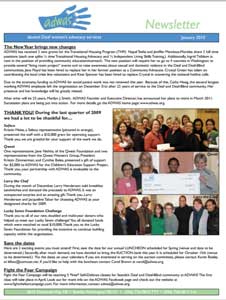 January 2010 Newsletter