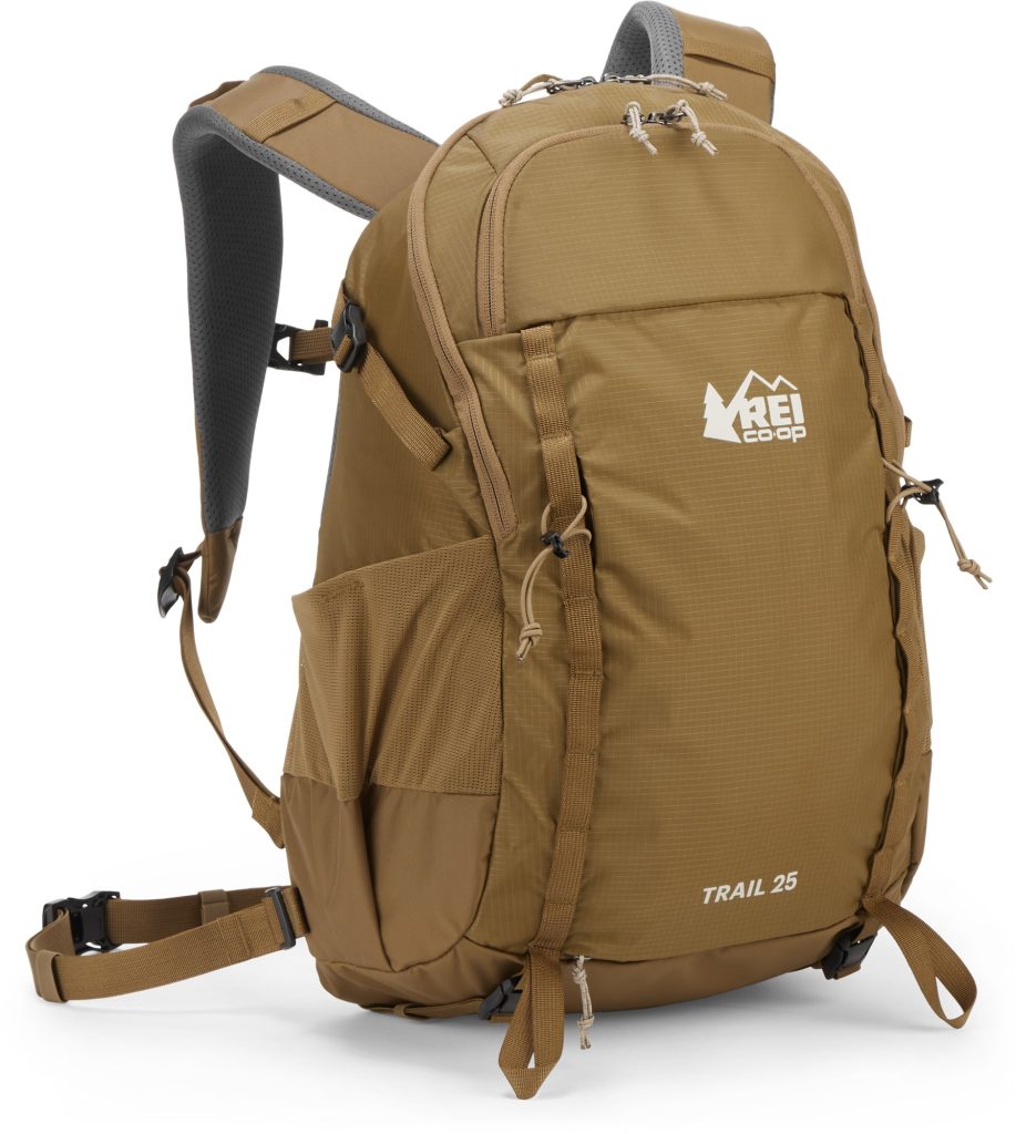 Picture of yellow backpack donated by REI